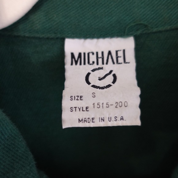 Vintage 90s Cropped Denim Jean Jacket Womens S Forest Green Boxy Faded Grunge - Picture 4 of 11